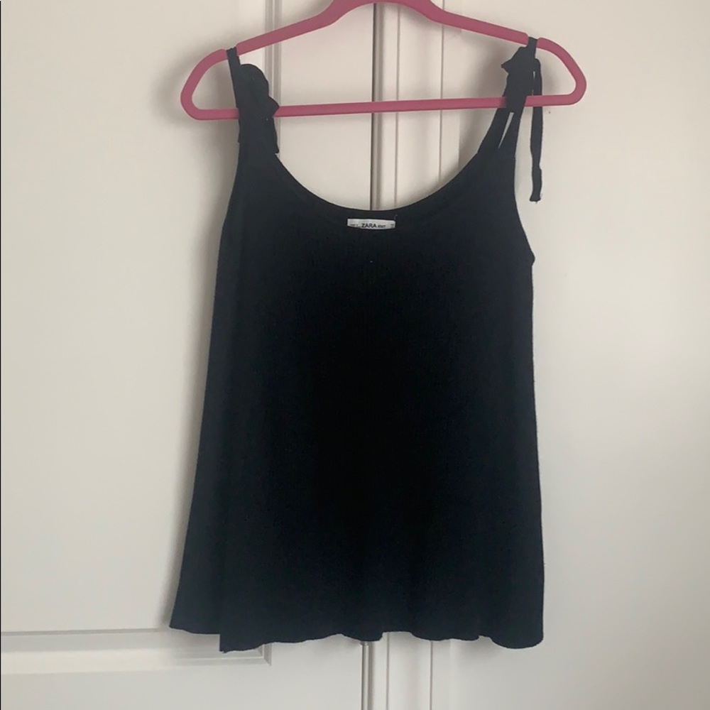 Zara tie up knit top!